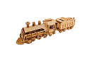 3D dřevěné puzzle - Parní lokomotiva s tendrem