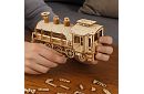 3D dřevěné puzzle - Parní lokomotiva s tendrem