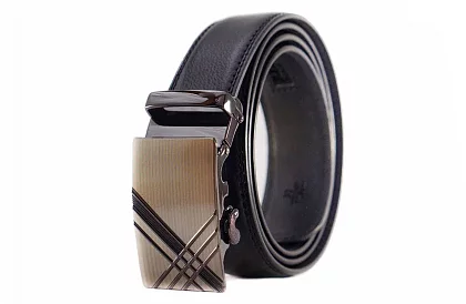 Pánské opasky Carro - kožený opasek s automatickým zapínáním