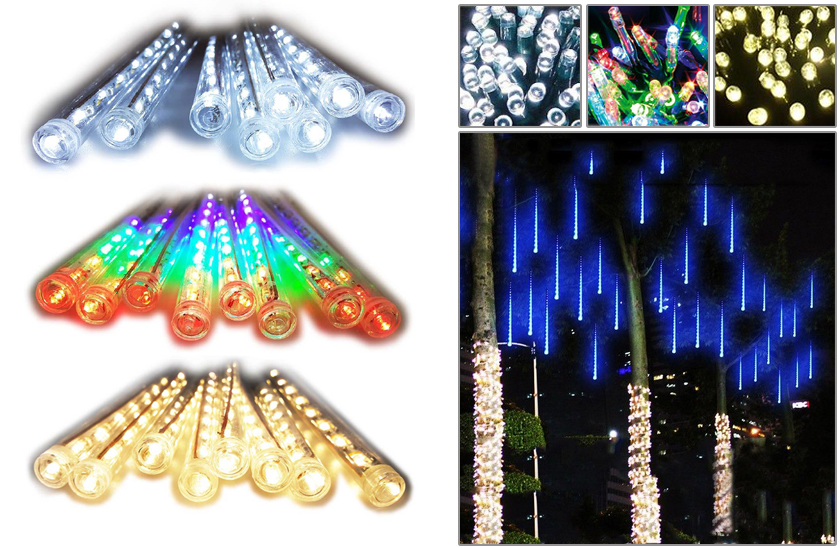 Levně LED světelné rampouchy – 4 barvy – 50 cm