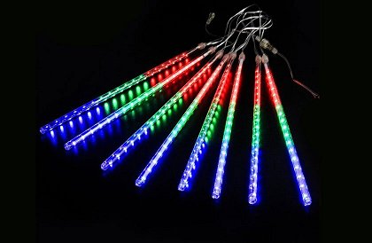 LED světelné rampouchy – 4 barvy – 30 cm