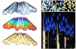 LED světelné rampouchy – 4 barvy – 30 cm