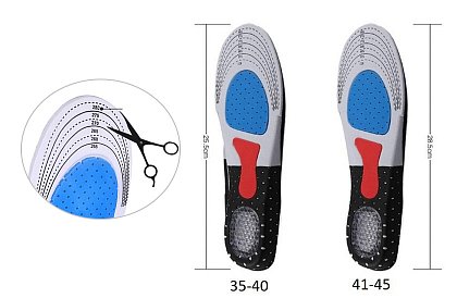 Měkké ortopedické vložky do bot