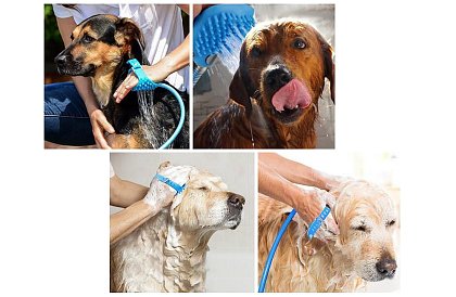 Ruční masážní sprcha pro psy, kočky a jiná zvířata