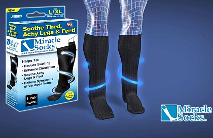Kompresní zdravotní ponožky - Miracle Socks - 2 páry