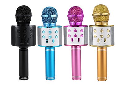 Bezdrátový bluetooth karaoke mikrofon