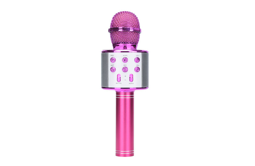Bezdrátový bluetooth karaoke mikrofon - Fialová 