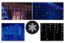 Venkovní LED vánoční závěs – déšť - 40 metrů