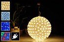 Vánoční LED světelná závěsná koule – průměr 18cm