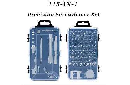 Sada bitů a nářadí 115 ks – pro opravy chytrých zařízení