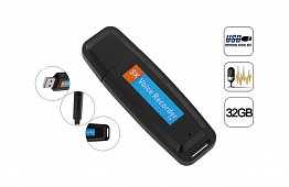 USB Diktafon hlasový záznamník – 32 GB
