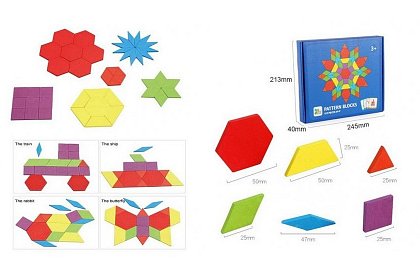 Sada dřevěných skládaček – Puzzle 155 dílů