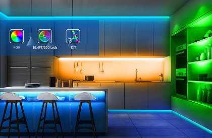 Lumenmax 5050 – 5 Metrů - BLUETOOTH RGB LED pásek - Kompletní sada