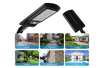 ENTAC - Solární lampa 120 LED 5W senzorem pohybu