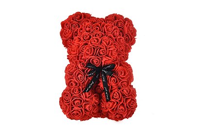 Rose Bear - Medvídek s růží 25 cm, v dárkovém balení