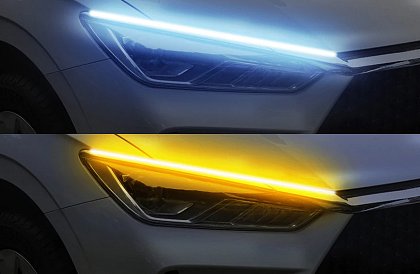 Flexibilní LED pásek do auta - dynamické blinkry + denní svícení