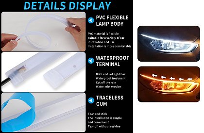 Flexibilní LED pásek do auta - dynamické blinkry + denní svícení