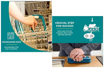 Výrobník ledu přenosný - s lahví na vodu - 2 v 1