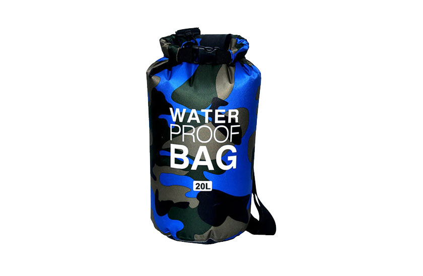 Vodotěsný vak DRY BAG - ochrání věci před vodou - Modrá - obsah 10 Litrů - 299 Kč