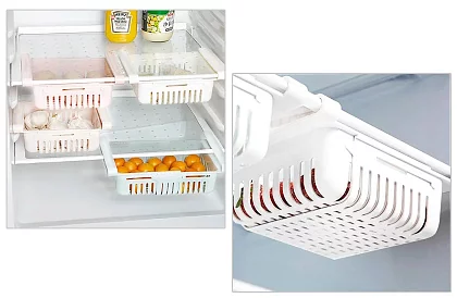 Nastavitelné úložné boxy do lednice – sada 3 kusy