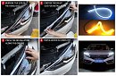 Flexibilní RGB LED pásky do auta - dynamické blinkry - denní svícení – s dálkovým ovladačem