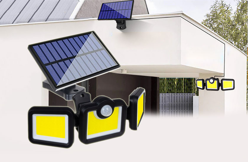 Levně Solární osvětlení 171 LED COB se senzorem pohybu