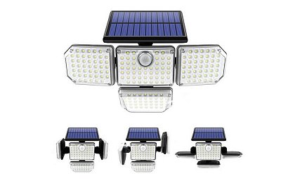 Solární osvětlení 181 LED, 9W se senzorem pohybu