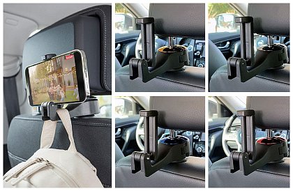 Multifunkční držák na opěrku hlavy do auta – Car Holder