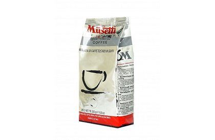 Zrnková bezkofeinová káva Musetti Decaffeinato 500g