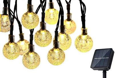 Dekorativní venkovní solární řetěz s 40 LED – Lights Balls