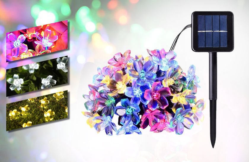 Levně Dekorativní venkovní solární řetěz s 40 LED – Lights Flowers