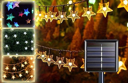 Dekorativní venkovní solární řetěz s 40 LED – Lights Star