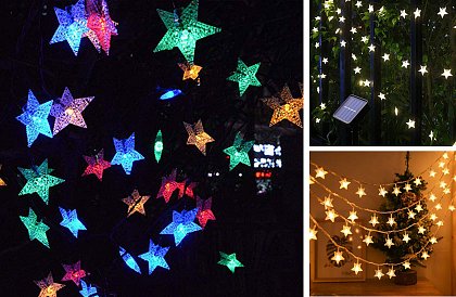 Dekorativní venkovní solární řetěz s 40 LED – Lights Star