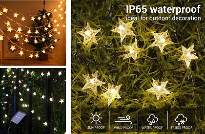 Dekorativní venkovní solární řetěz s 40 LED – Lights Star