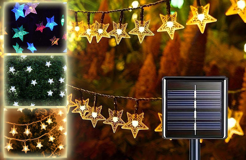 Levně Dekorativní venkovní solární řetěz s 40 LED – Lights Star