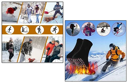 Samohřejivé ponožky s turmalínem