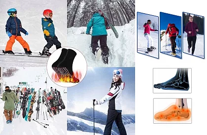 Samohřejivé ponožky s turmalínem