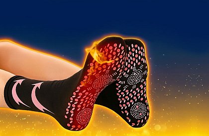 Samohřejivé ponožky s turmalínem