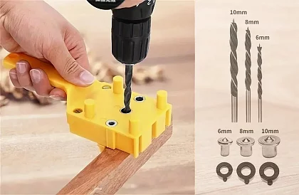 Kolíkovací přípravek pro stolaře – Typlovací sada