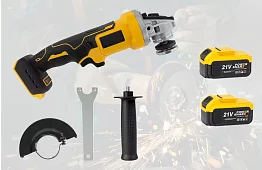 AKU úhlová bruska T-66 – 2 baterie a kufr s příslušenstvím