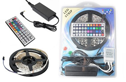 Lumenmax 5050 - RGB LED pásek - 5 metrů. Kompletní sada.