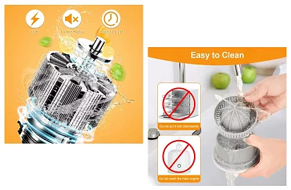 Bezdrátový odšťavňovač citrusů – 400 ml