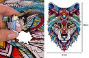 Dřevěné puzzle vlk - 170 dílů - 38 x 27 cm