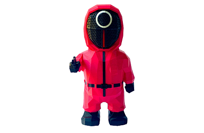 Pokladnička Squid Game – Voják – 23 cm