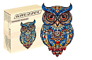 Dřevěné puzzle sova - 177 dílů - 38 x 21,5 cm