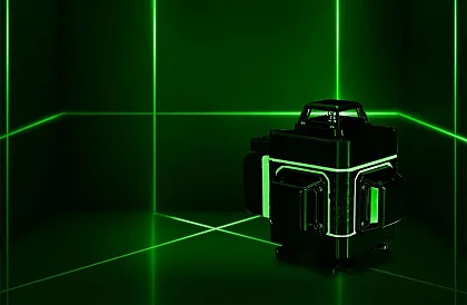 4D Laserová vodováha 360° – 16 linií – nivelační laser