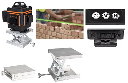 4D Laserová vodováha 360° – 16 linií – nivelační laser