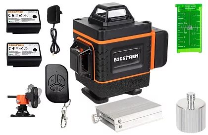 4D Laserová vodováha 360° – 16 linií – nivelační laser