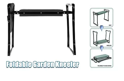 Skládací zahradní klekátko 3v1 – klekátko, lavička a organizér s nářadím