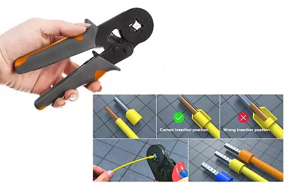 Krimpovací kleště na dutinky 0,25 -10 mm2 + 500 ks dutinek